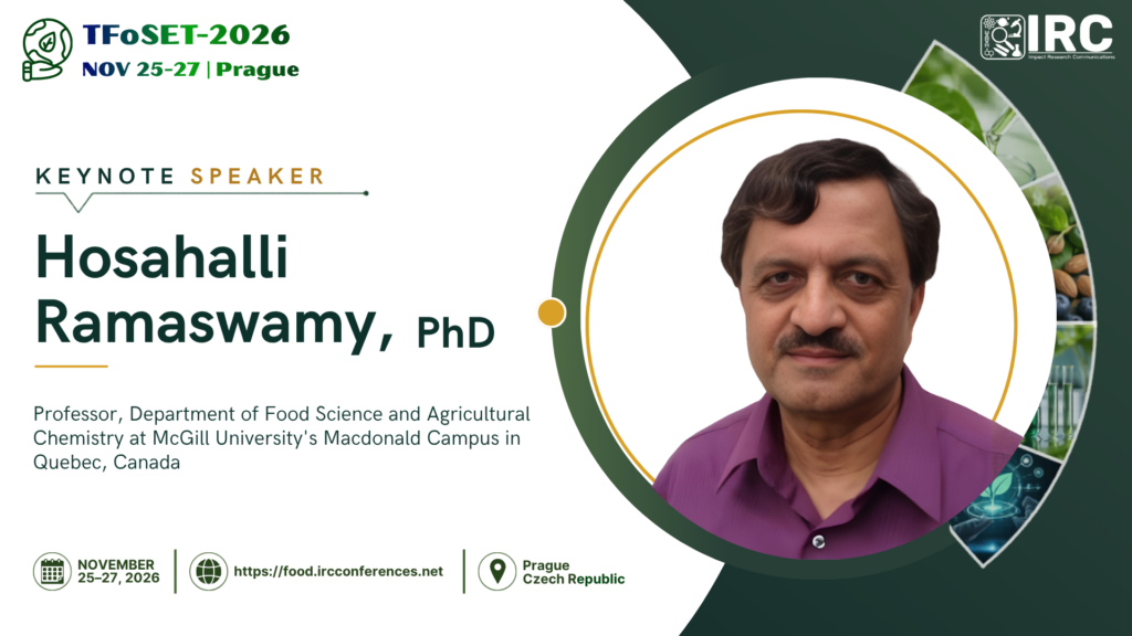 Prof. Hosahalli Ramaswamy Keynote Speaker