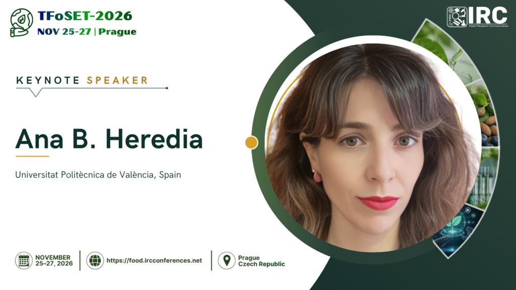 Dr. Ana Belén Heredia Gutiérrez as a Keynote Speaker