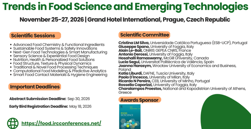 Trends in Food Science and Emerging Technologies Announcement