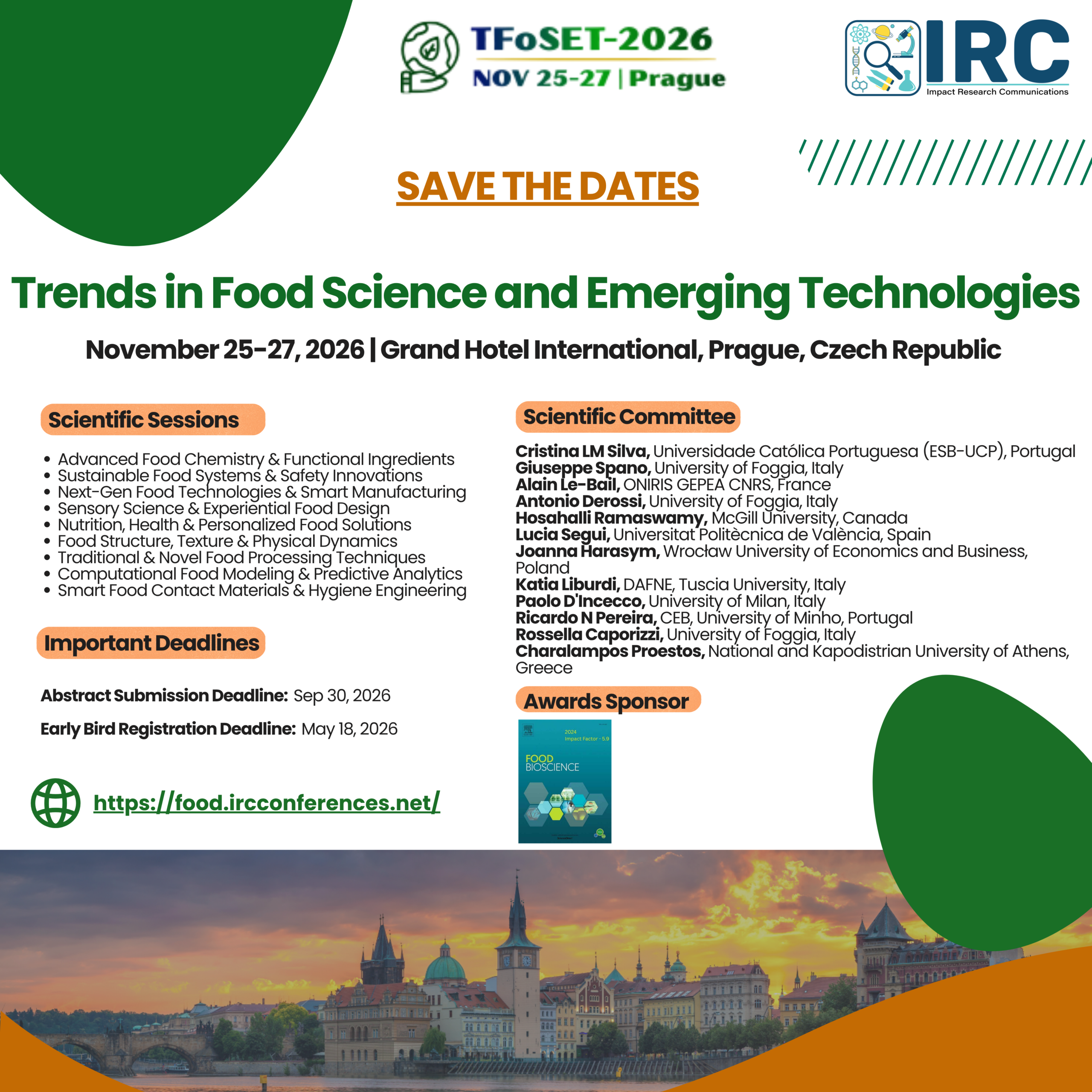 Trends in Food Science and Emerging Technologies Announcement