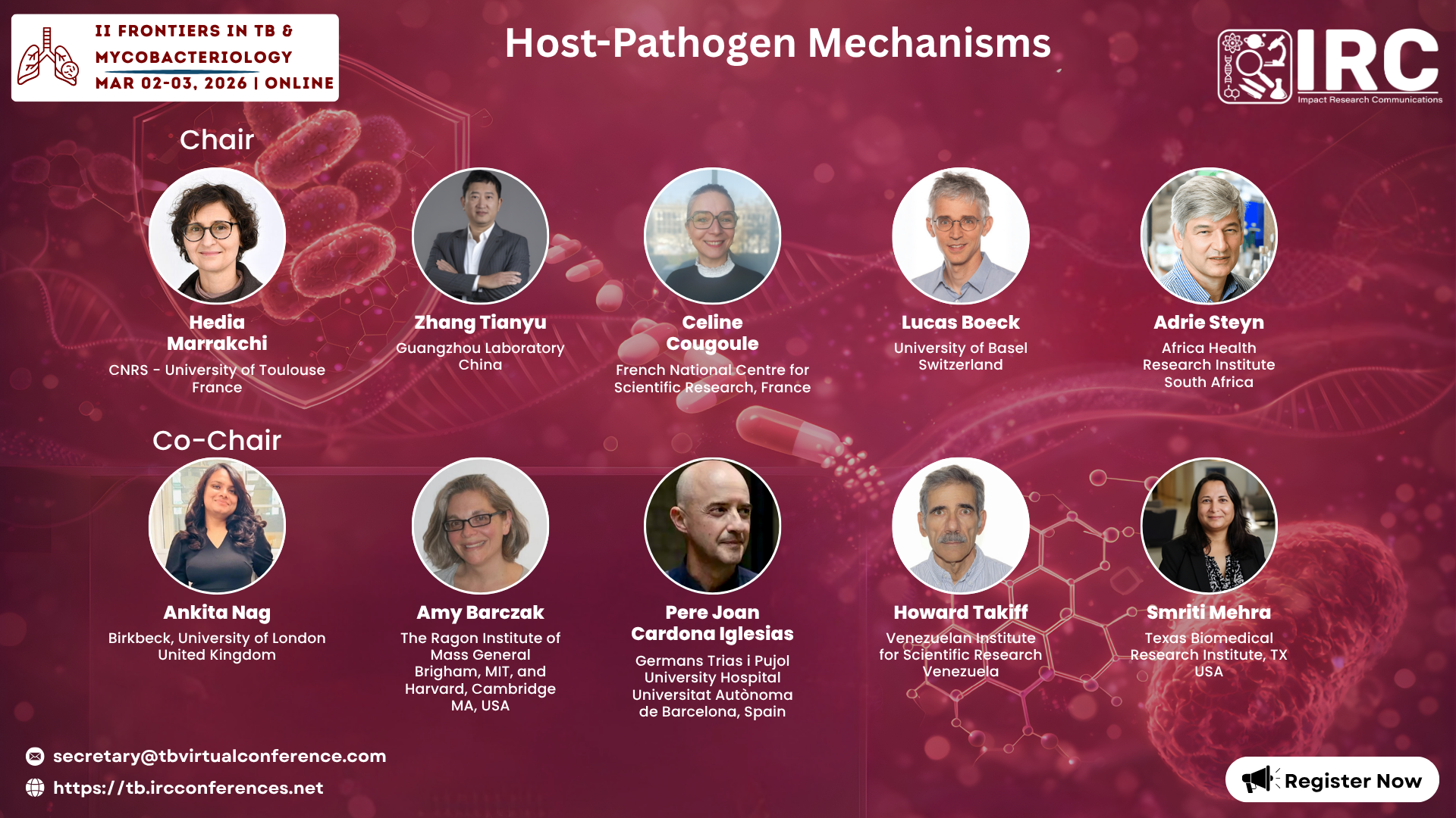 Host–Pathogen Mechanisms Session