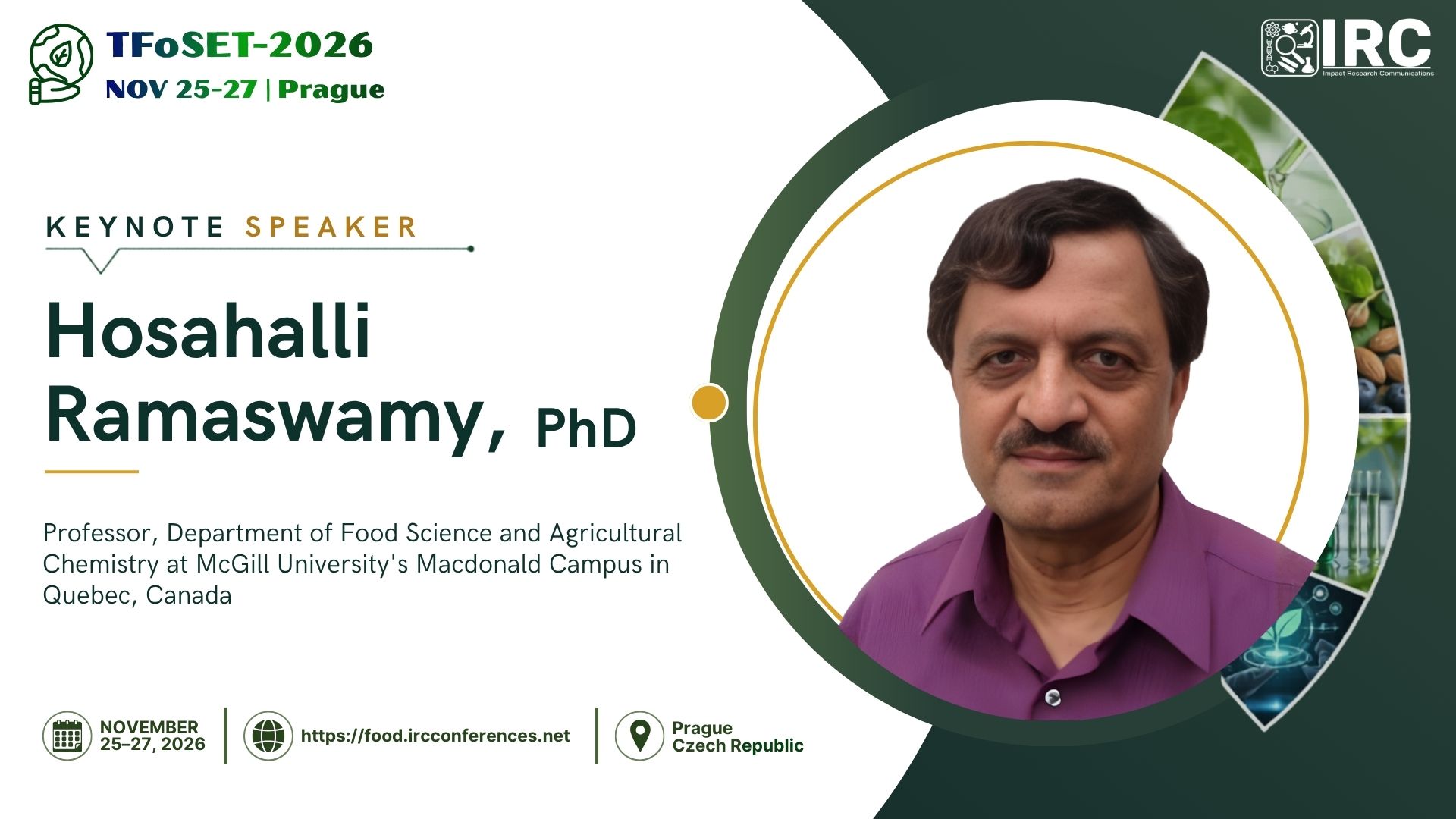 Prof. Hosahalli Ramaswamy